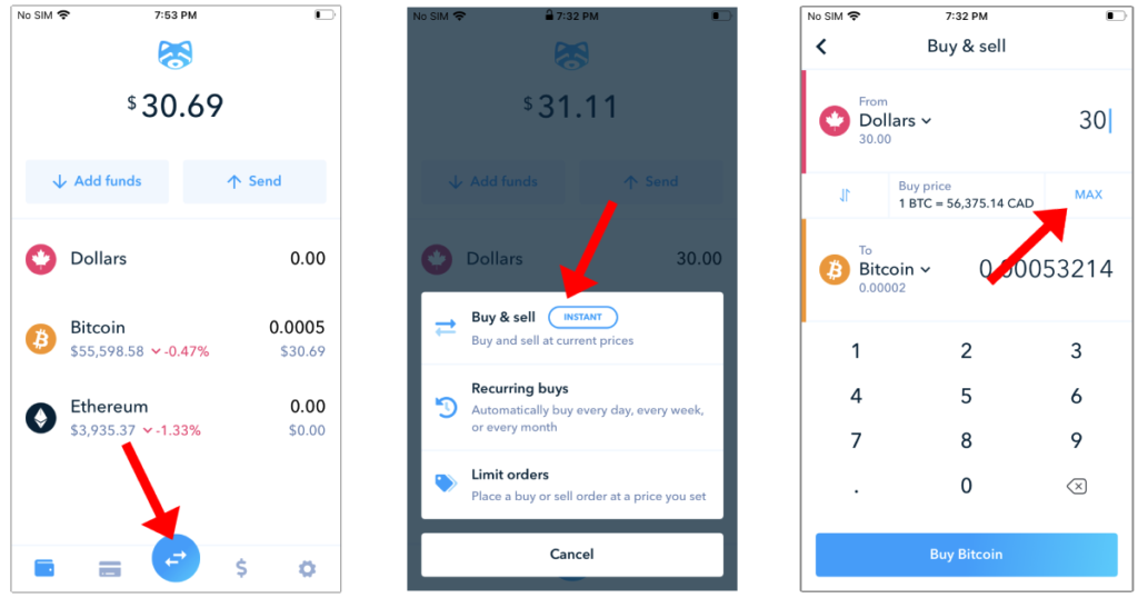 exchange bitcoin