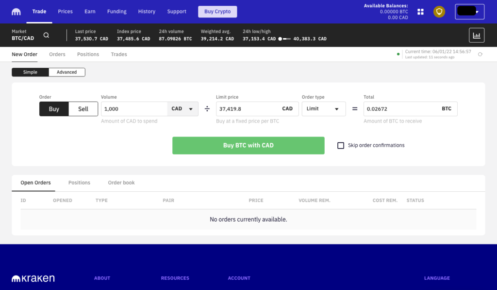 Kraken Crypto Exchange