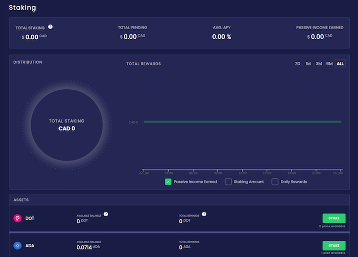 Staking on NDAX